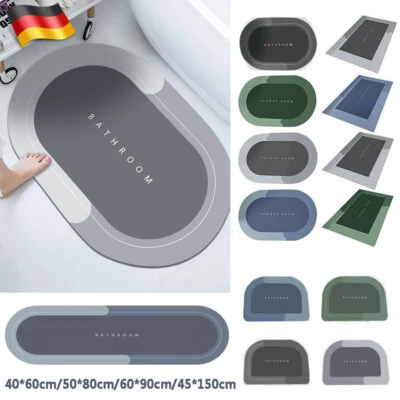 Saugfähig Badematte Duschvorleger Badematten Badteppich Badvorleger Rutschfest - Bild 1 von 4