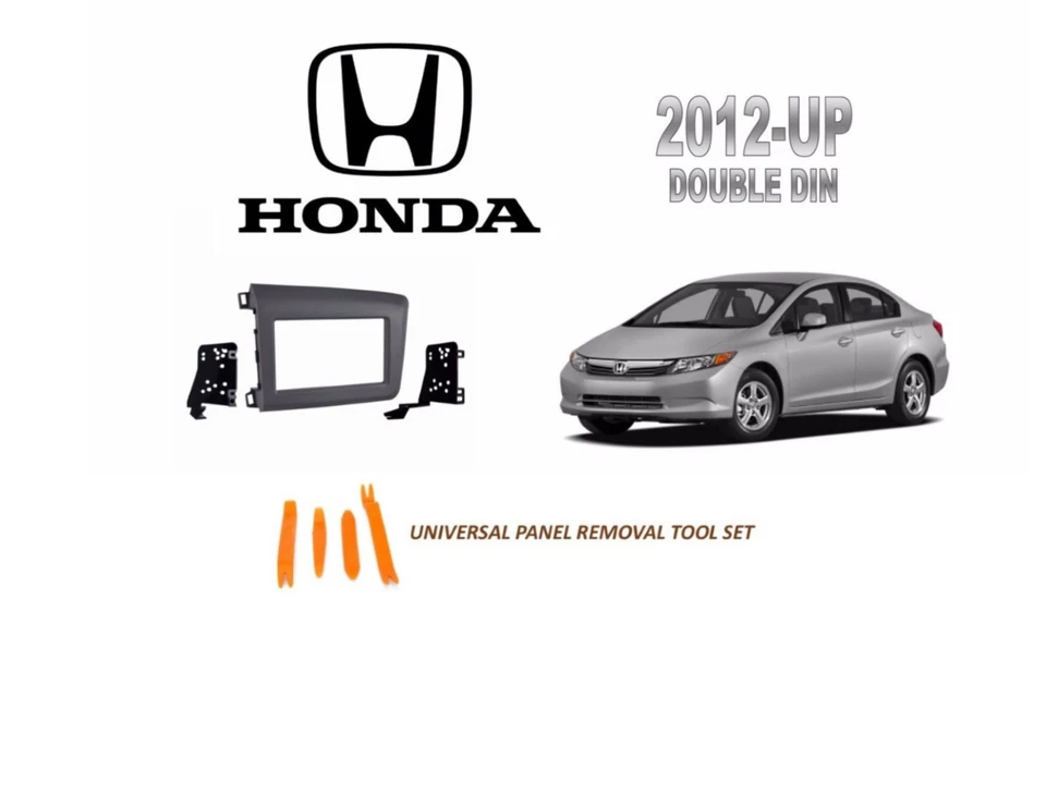 NEW Fits HONDA CIVIC 2012-UP  Car Stereo Double DIN Dash Kit, Tool Set - Image 1 of 1