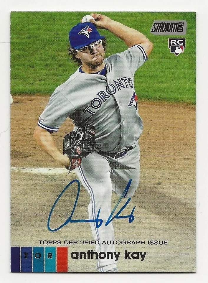 2020 Topps Stadium Club ANTHONY KAY Autograph Auto Blue Jays Rookie RC - Image 1 of 1