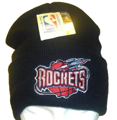 Houston Rockets Vintage 90s Logo 7 Mens Adult Beanie Winter Hat Cap New Tags Nba - Image 1 of 2