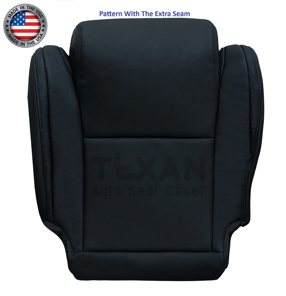 Driver Bottom Perforated Seat Cover Black Fits 2011 2012 Toyota Tundra Platinum - Image 1 of 4