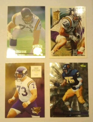 1994  Todd Steussie RCs  Minnesota Vikings  Topps, SkyBox, Ultra, Classic - Image 1 of 4