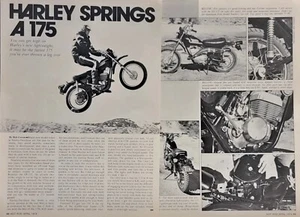 1974 Harley Davidson SX175 2pg Test Article - Picture 1 of 1