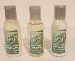 Bath & Body Works Rainkissed Leaves Shampoo + Conditioner + Body Lotion Set of 3 - Picture 1 of 1