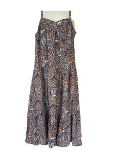 Knox Rose Midi Dress M Medium Blue Off the Coast Print Sleeveless Sundress $35 - Picture 1 of 4