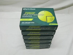 New 2022 6 Dozen TaylorMade Tour Response YELLOW 72 Golf Balls 6dz - Picture 1 of 3