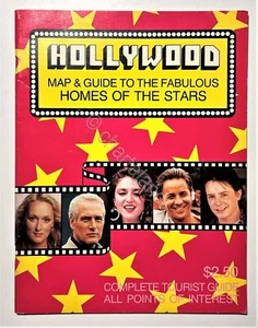 Guida Turistica - Hollywood: Map & Guide to the Fabulous Homes of the Stars 1986 - Picture 1 of 4