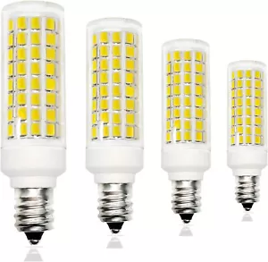E12 Led Candelabra Light Bulbs 75W Replacement, T3/T4 Led Bulbs White 6000K 750 - Picture 1 of 7