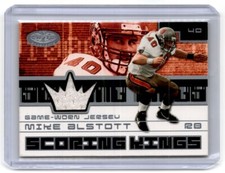 2001 Fleer Hot Prospects Game Worn Jersey Mike Alstott Tampa Bay Buccaneers