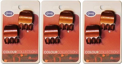 Goody Stayput Hold Colección de Colores Cuarto de Garra Clips, Rojo - Paquete de 3 - 6 en Total Foto 1 de 2