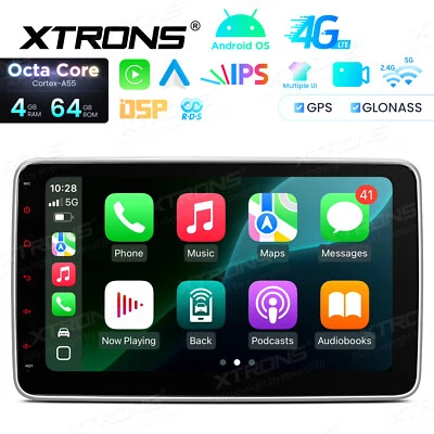 XTRONS 10.1" Screen Double Din Android 14 Car Stereo 8Core 4+64GB GPS Radio Navi - Image 1 of 4