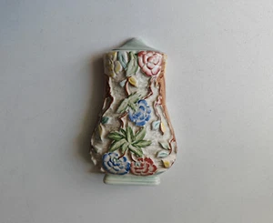 Vintage H.J. Wood Indian Tree Wall Pocket Vase Hand Painted England Made 22.5cm - Picture 1 of 16