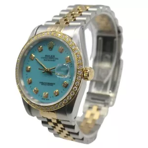 Rolex Bi-metal Datejust 36mm With Diamond Dot Dial And Diamond Bezel. - Picture 1 of 5