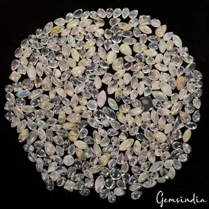 Lote de gemas mixtas de cabina de cuarzo rosa rosa natural sin tratar 330 quilates/314 piezas para joyería - Imagen 1 de 7