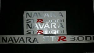 3.0 or 2.5 sticker / decal set Metallic Silver etc, suits Nissan Navara D22 - Picture 1 of 11