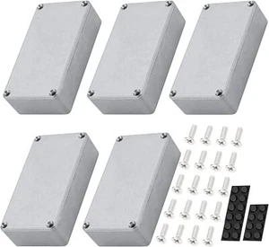 5pcs 1590B Guitar Pedal Enclosure Aluminum Diecast Stomp Box Case Switch Box - Picture 1 of 7