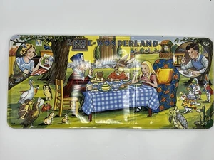 Vintage ALICE IN WONDERLAND 20" Tin Litho Watercolor Paint Set Made In England - Picture 1 of 14