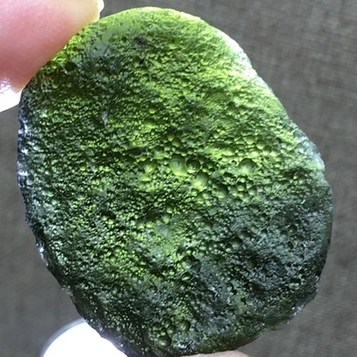 56Ct Moldavite Genuine Raw Moldavite Crystal from Czech Republic PICcertificate - image 1 of 4