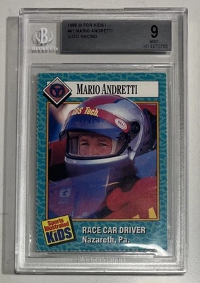 MARIO ANDRETTI RARE MINT 1989 INDY RACING LEGEND 1ST SI FOR KIDS BGS 9 - Image 1 of 2
