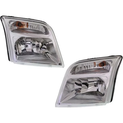 Left & Right Side Headlights For Ford Transit Connect 2010-2013 Halogen w/ Bulbs Foto 1 de 4