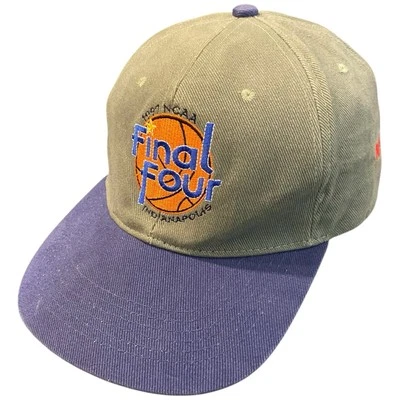 Sombrero De Colección 97 NCAA Final Four Indianápolis 1997 Logo RCA Cierre de Botón de Metal Foto 1 de 4
