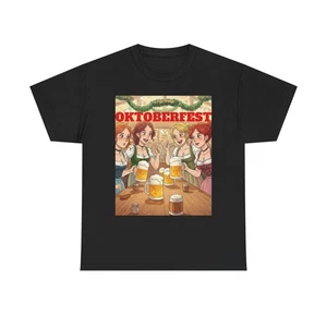 OKTOBERFEST WOMEN BEER STUDIO GHIBLI Heavy Cotton Tee Pet Owner Apparel SHIRT - Picture 1 of 45