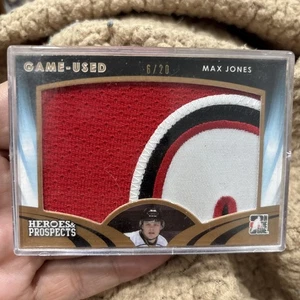 2015-16 Leaf ITG Heroes & Prospects Game Used Patch /20 Max Jones #GUP-20 Patch - Picture 1 of 4