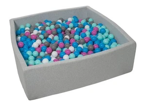 Soft Jersey Baby Kids Children Ball Pit with 1200 balls, Gift, 120x120 cm - Picture 1 of 13