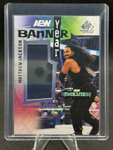 2025 UD SP Game Used AEW Matthew Jackson #BYRV-MJ Banner Year Revolution Relic - Picture 1 of 2