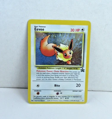 Eevee #11 Black Star Promo Holo Rare Vintage Pokemon Card - NM - Image 1 of 2