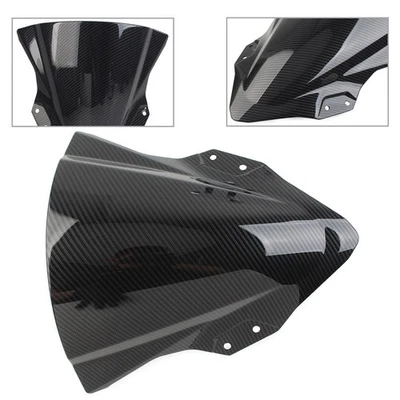Windshield Shield ABS For Kawasaki Ninja 250 400 2018-2022 Carbon Fiber Black - Image 1 of 4