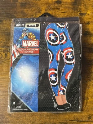 Nuevo Marvel Sueño Americano Leggings Adulto OSFM Halloween Disfraz Juegos con disfraces Foto 1 de 3