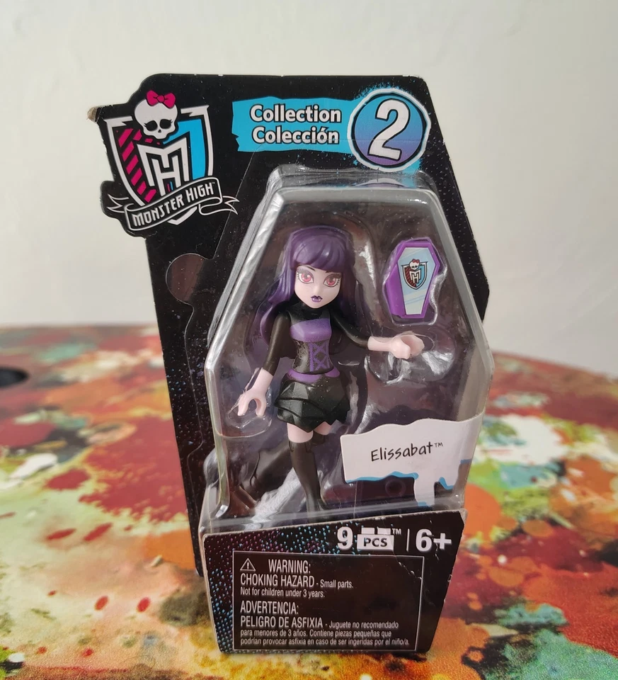 Monster High Mega Bloks Series 2 Elissabat 2" Action Figure New NRFB - Image 1 of 1
