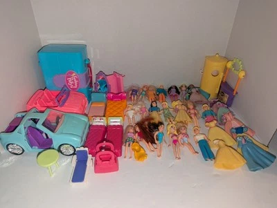 2000's Polly Pocket Large Lot Dolls, Accessories Fashion Disney See All Photos - Image 1 of 4