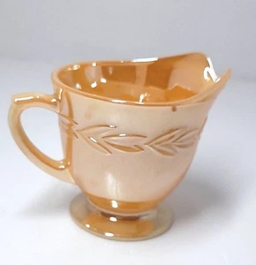 Fire King Peach Lusterware Creamer Cup - Picture 1 of 10