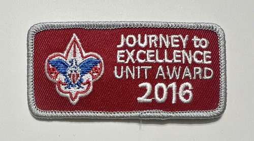 2016 Journey to Excellence Unit Award Patch Silver Border Scouts BSA | eBay