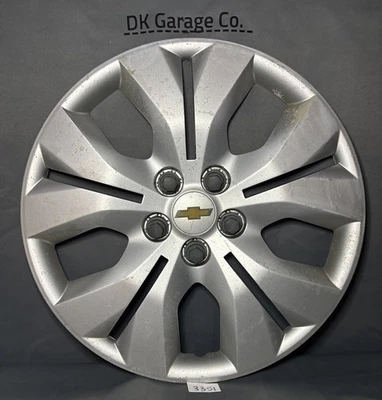 2012-2016 Chevrolet Cruze Hubcap - Genuine Factory OEM 16-inch Silver 3294 - Image 1 of 4
