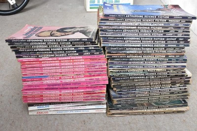 Astounding Science Fiction Analog Fact Magazines Book Joblot 55 Issues 50s 60s - Image 1 of 4