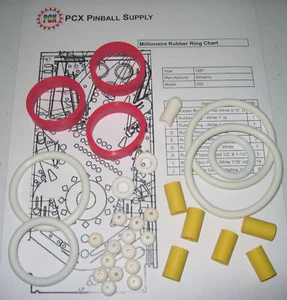 Kit de anillo de goma máquina de pinball Williams Millionaire 1987 - Imagen 1 de 1
