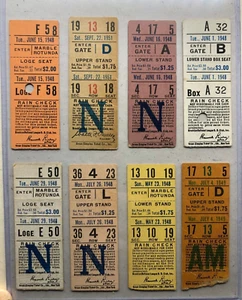 Jackie Robinson Brooklyn Dodgers Ticket 1948 1949 1951 Pick One - Bild 1 von 6