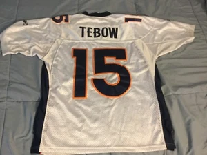 Vintage Authentic Reebok Denver Broncos #15 Tebow Trikot Gr. 50 genäht - Bild 1 von 5