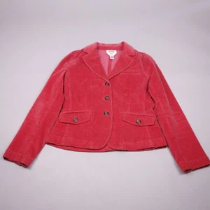 Talbots Blazer Womens 4 Corduroy Casual Red Button Long Sleeve Lined - Picture 1 of 9
