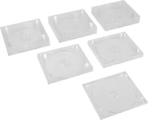 (25) CD2R55CLSTK 2 Disc Capacity Clear Stackable CD DVD Digipak Glue In Tray - Imagen 1 de 3