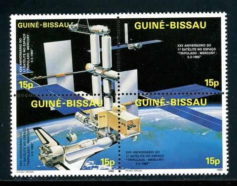 Guinea-Bissau Scott #688i-l MNH BLOCK Apollo 11 Moon Landing 25th ANN $$ Cover
