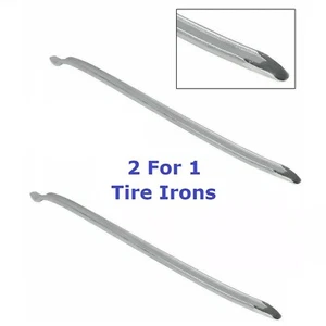 24" Tire Iron Pry Bar Curved Spoon Lever Tire Changing Tool Auto Car Wheel 2-Pk - Picture 1 of 12