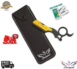 Navaja de afeitar recta corte garganta salón de peluquería borde con cuchillas gratis - Imagen 1 de 7