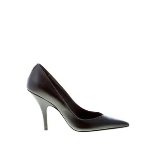 PATRIZIA PEPE women shoes Black leather pointy toe pump with Heel 9,5 cm - Picture 1 of 7