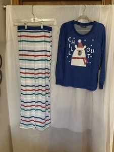 Kidtopia Pj Set Polar Bear Long Sleeve Unisex Size Medium (A1) - Picture 1 of 14