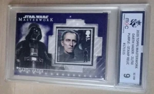 STAR WARS DARTH VADER MASTERWORK STAMP RELIC PURPLE GRADED 9 SC-VM 21/50 - Picture 1 of 7