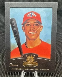 2002 Diamond Kings Baseball Black Foil94/100 #104 Anderson Machado Phillies - Picture 1 of 2